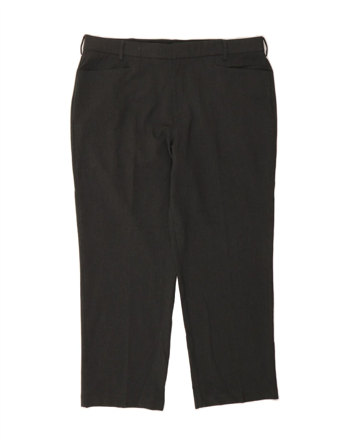 DOCKERS Mens Straight Casual Trousers W38 L30 Black Polyester Vintage Dockers and Second-Hand Dockers from Messina Hembry 