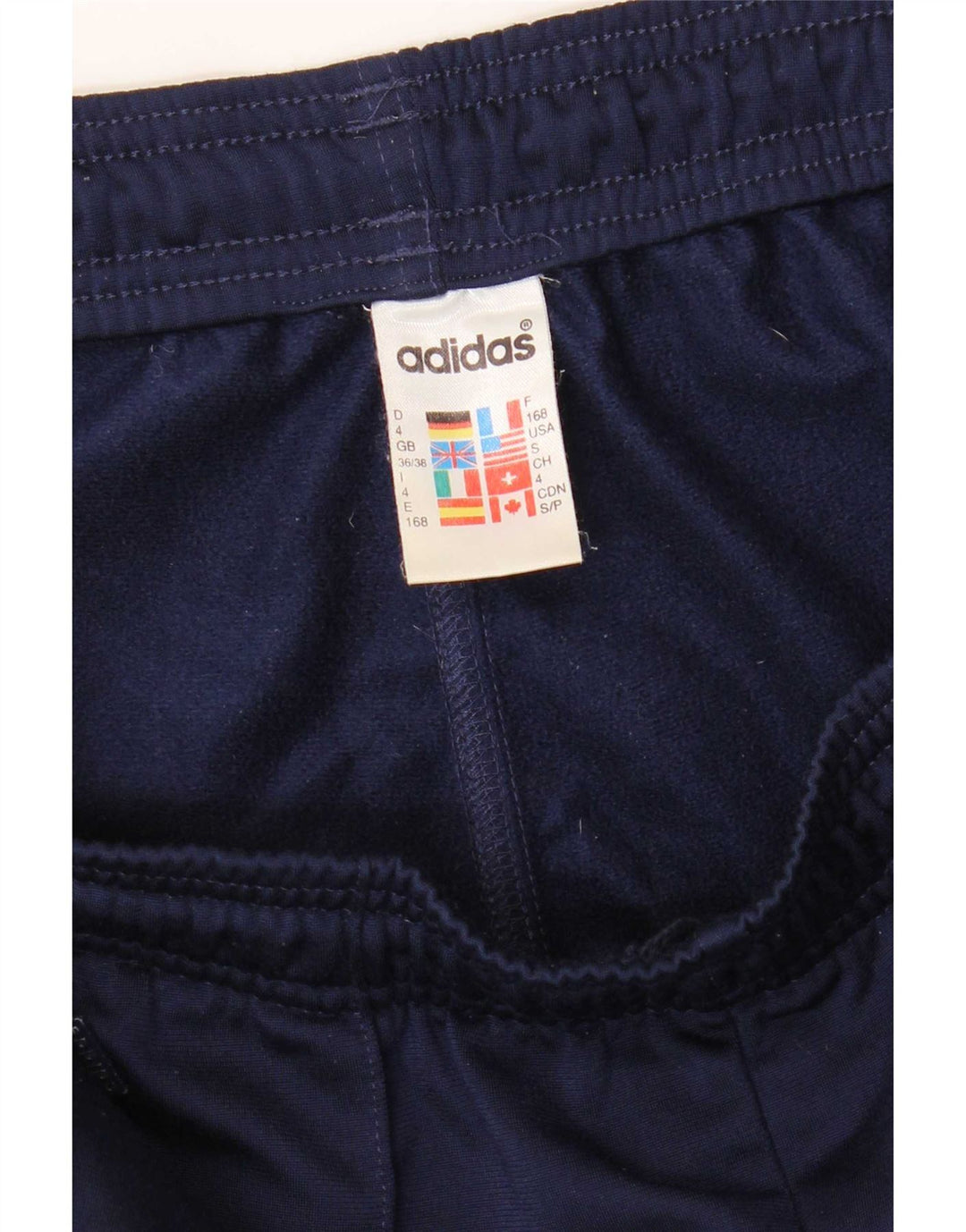Męskie spodnie dresowe Adidas UK 36/38 Mały granatowy poliester