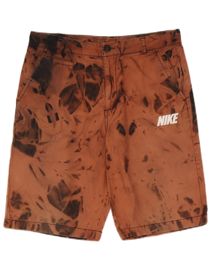 Męskie spodenki chino Nike W30 Średni brąz Tie Dye Cotton
