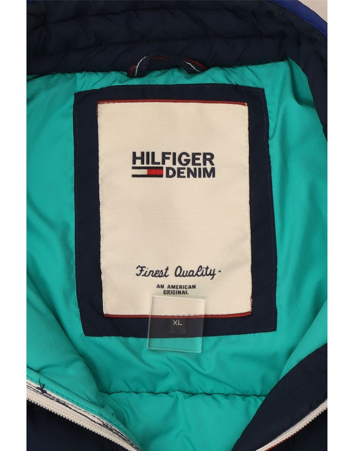 Męska ocieplana kurtka Tommy Hilfiger UK 42 XL, granatowa, poliester