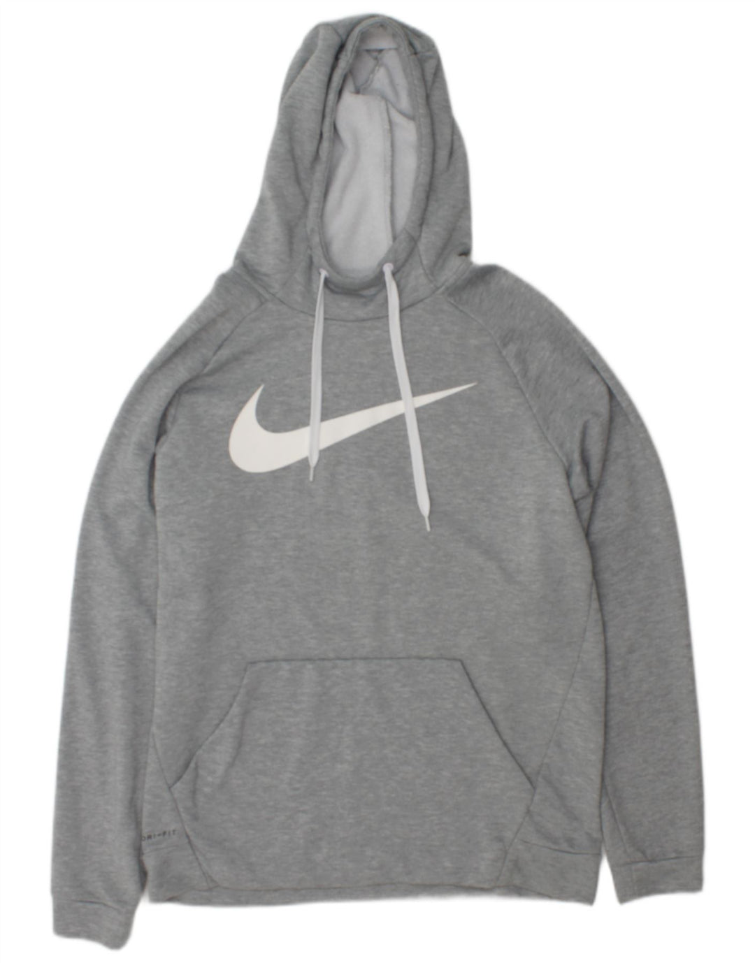 Męski sweter z kapturem Nike Dri Fit Graphic, duży, szary, nakrapiany poliester