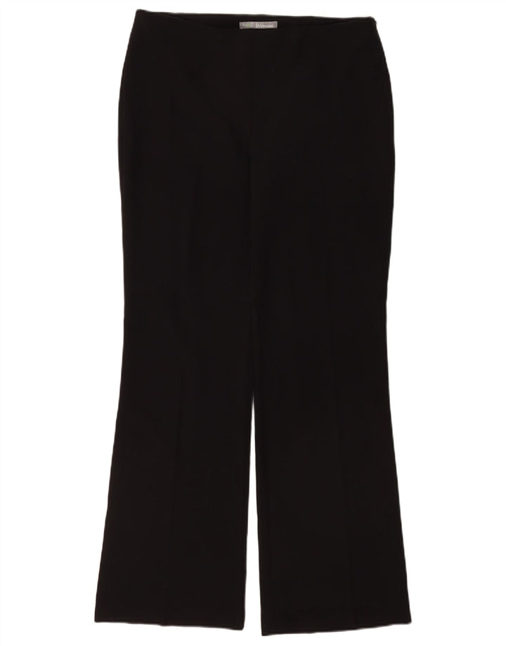 Damskie spodnie garniturowe Marks & Spencer Bootcut UK 12 Medium W32 L30 Czarne
