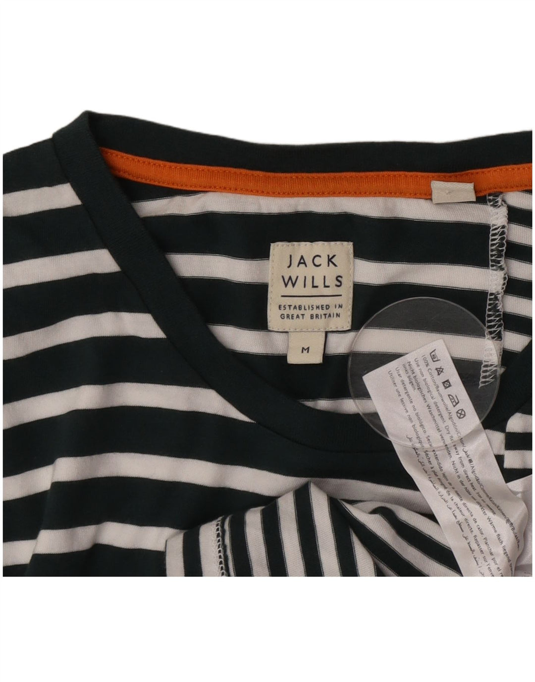 T-shirt męski Jack Wills, bawełniany w średnie białe paski