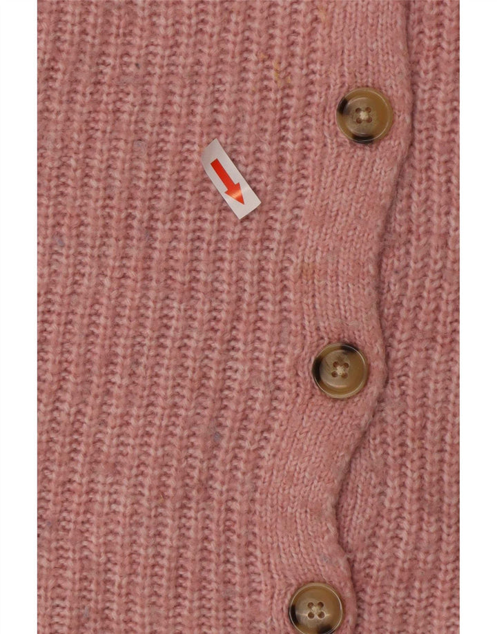 Marks & Spencer Damski sweter oversize UK 10, mały, różowy, akrylowy