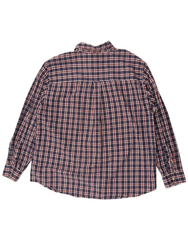 Koszula męska Chaps Easy Care 2XL, bawełniana, granatowa w kratkę