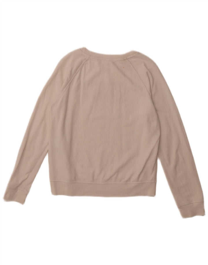 LEVI'S Womens Graphic Sweatshirt Jumper UK 10 Small White Cotton