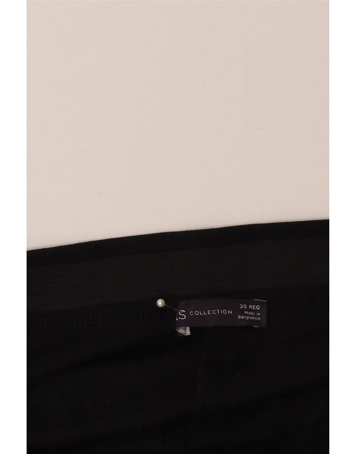 Damskie spodnie dresowe Marks & Spencer UK 20 2XL Czarna wiskoza