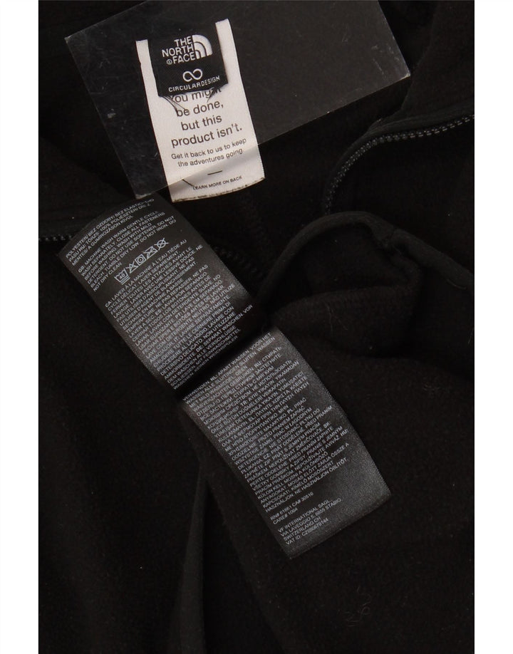 THE NORTH FACE Dziewczęcy sweter polarowy z zamkiem błyskawicznym, 12-13 lat, czarny poliester