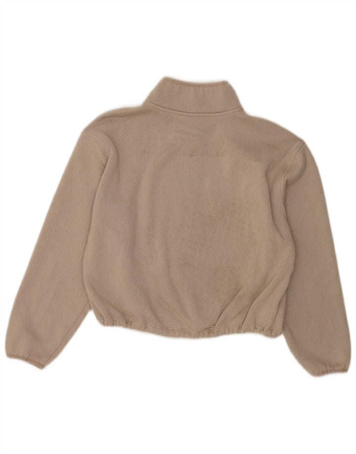 Damska bluza oversize Dkny z zamkiem błyskawicznym na szyi, UK 14, średnia biel