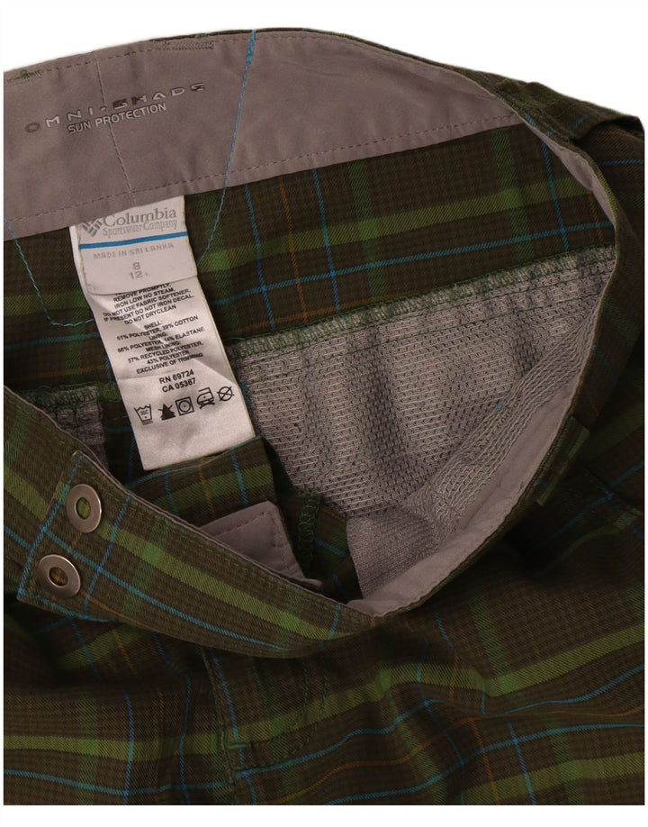 Damskie spodenki cargo Columbia Omni-Shade US 8 Medium W32 Khaki Check