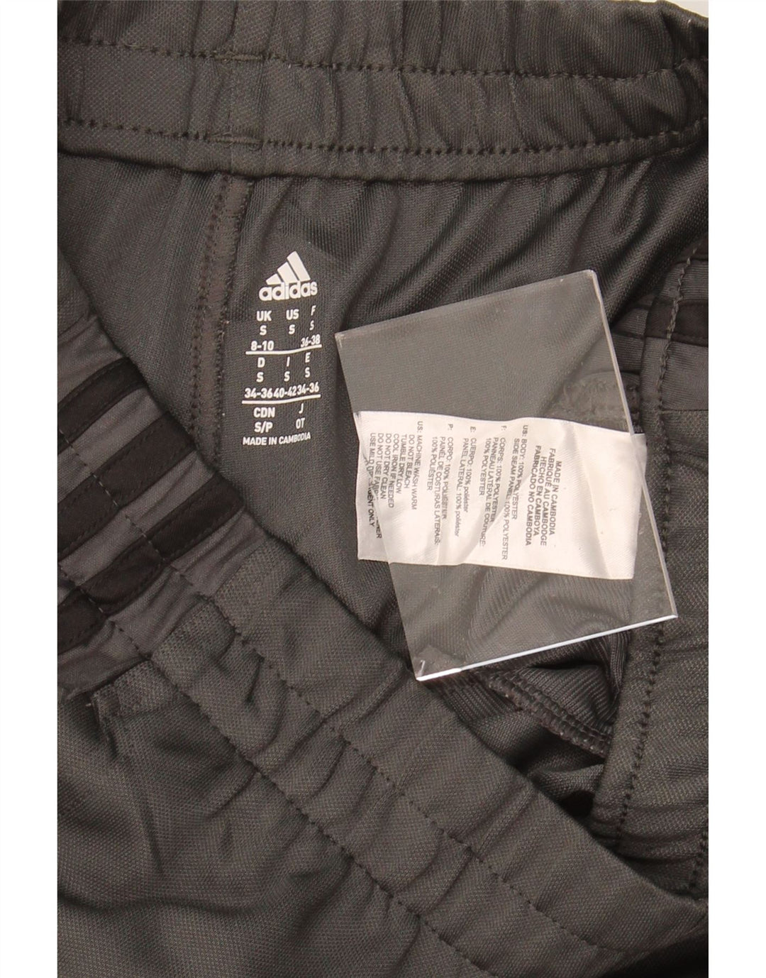 ADIDAS Womens Climalite Tracksuit Trousers UK 8/10 Small  Grey Polyester