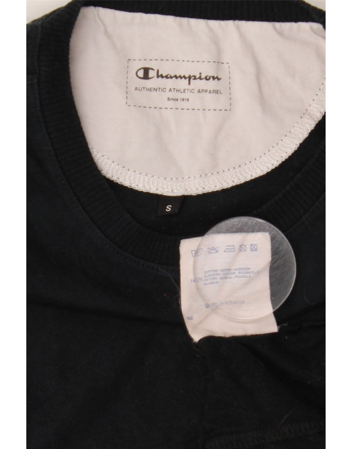 Koszulka damska CHAMPION Top UK 10, mała, granatowa, bawełniana