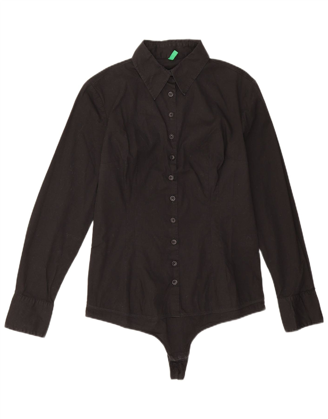 Body damskie z długim rękawem Benetton UK 12 Medium Black