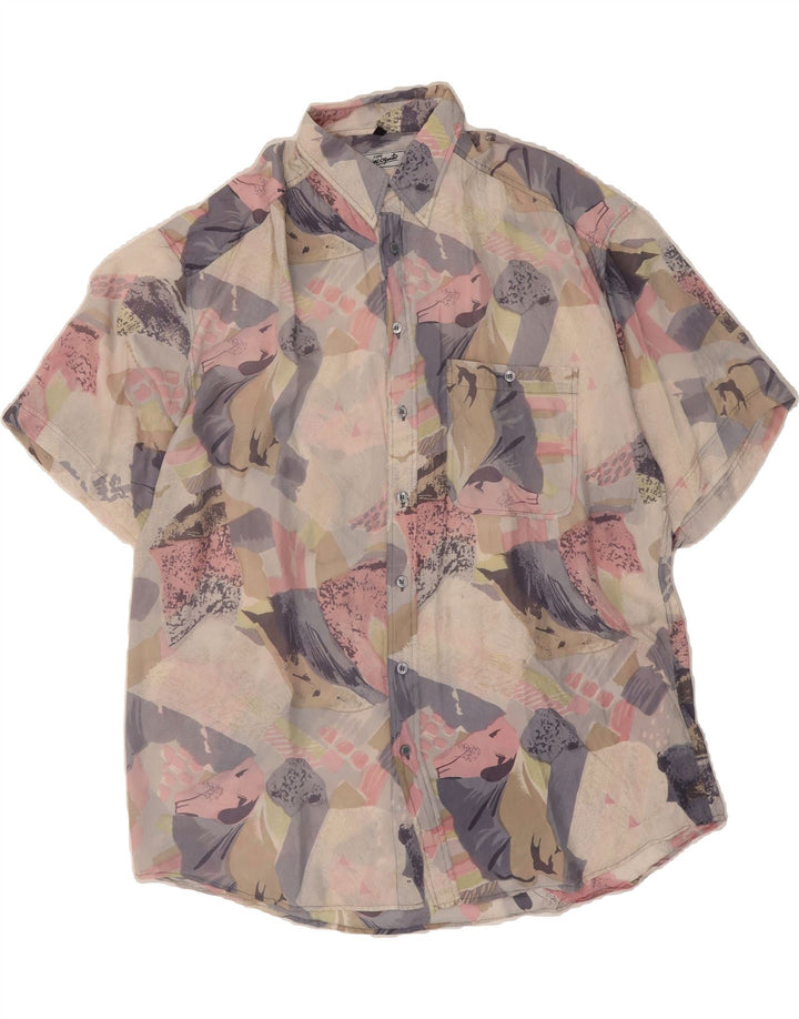 INCOGNITO Mens Abstract Pattern Shirt Size 41/42 Large Multicoloured Vintage Incognito and Second-Hand Incognito from Messina Hembry 