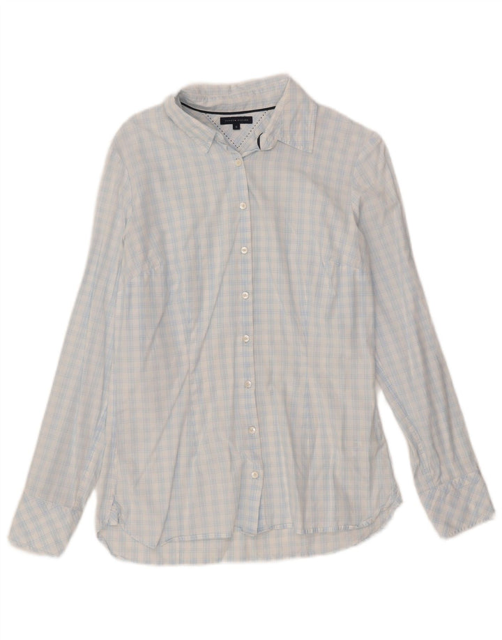 Koszula damska Tommy Hilfiger US 8, bawełniana w średnią niebieską kratkę