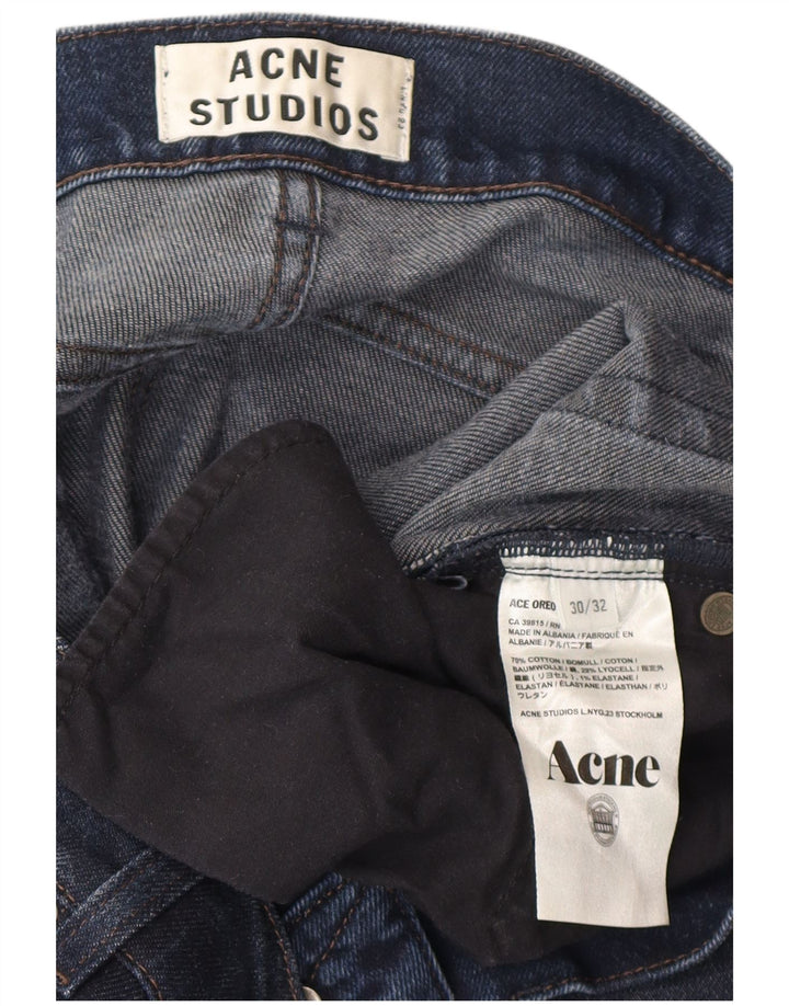 Męskie jeansy slim fit Acne Studios W30 L32 Granatowe, bawełniane