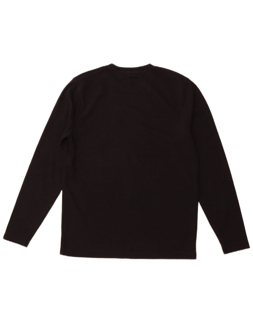 Męski top z grafiką HOLLISTER z długim rękawem, średni czarny