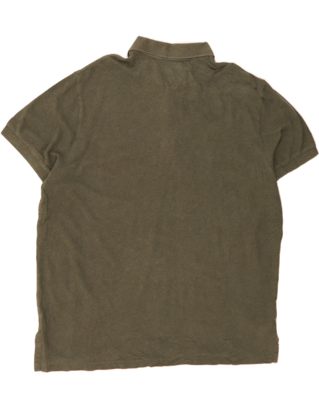 EDDIE BAUER Mens Polo Shirt 2XL Khaki Cotton Vintage Eddie Bauer and Second-Hand Eddie Bauer from Messina Hembry 