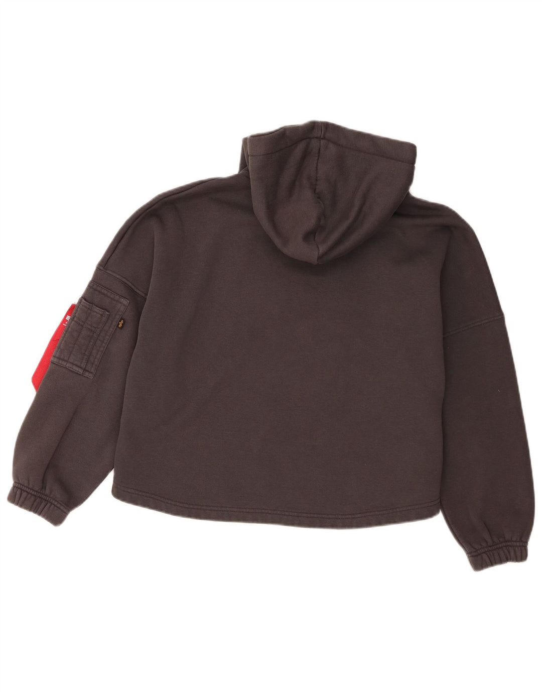 Damska bluza z kapturem Alpha Industries, oversize, UK 10, mała, szara
