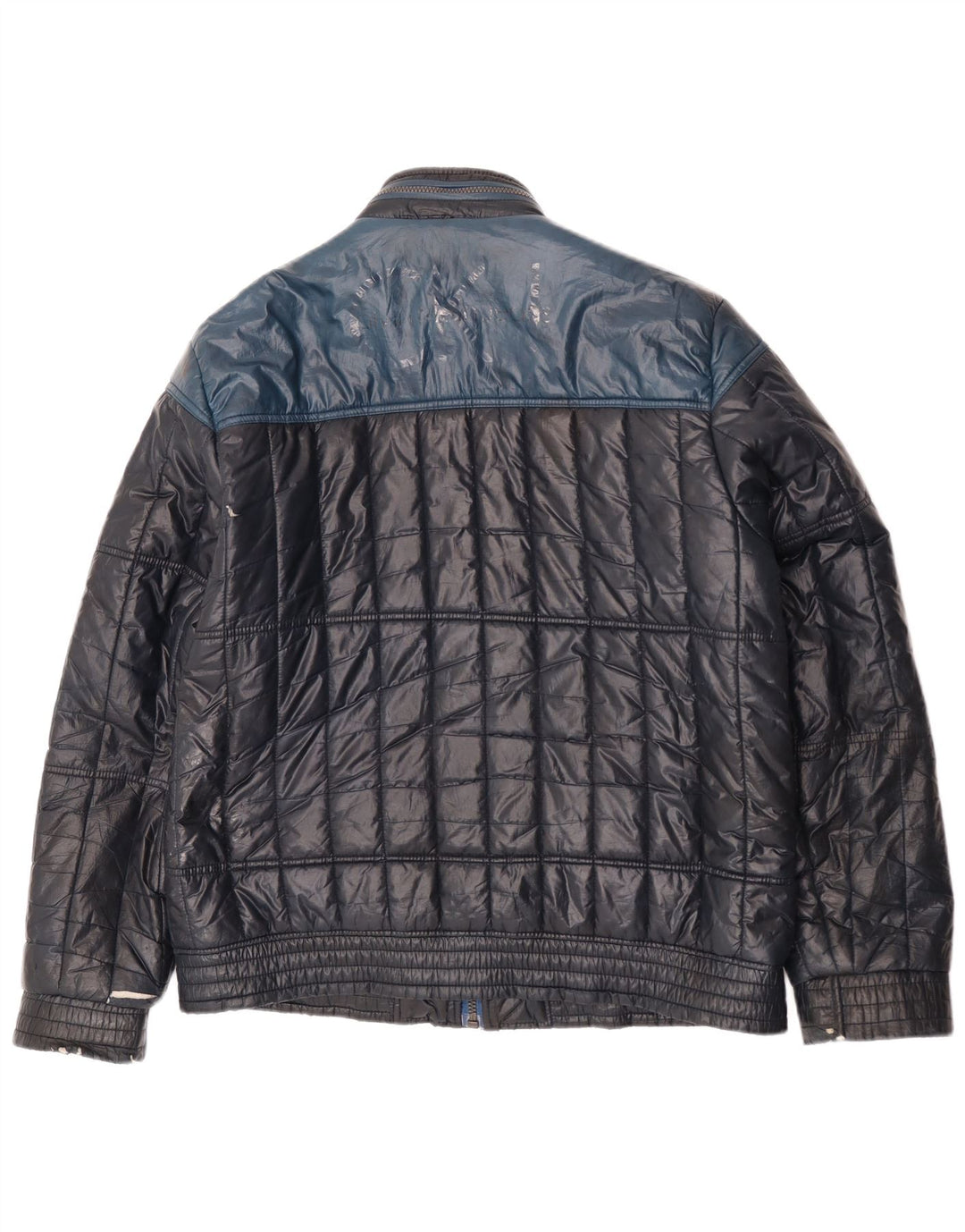 Męska ocieplana kurtka Calvin Klein Jeans UK 44 2XL Granatowa, z blokami kolorów