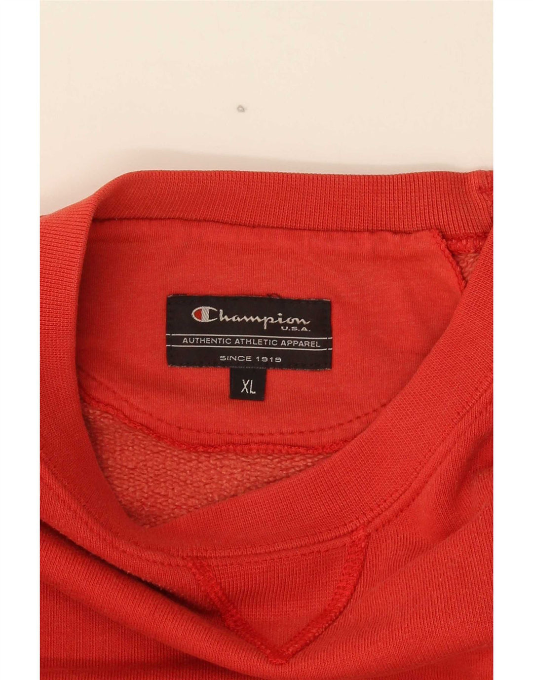 Męski sweter z grafiką Champion XL, pomarańczowy