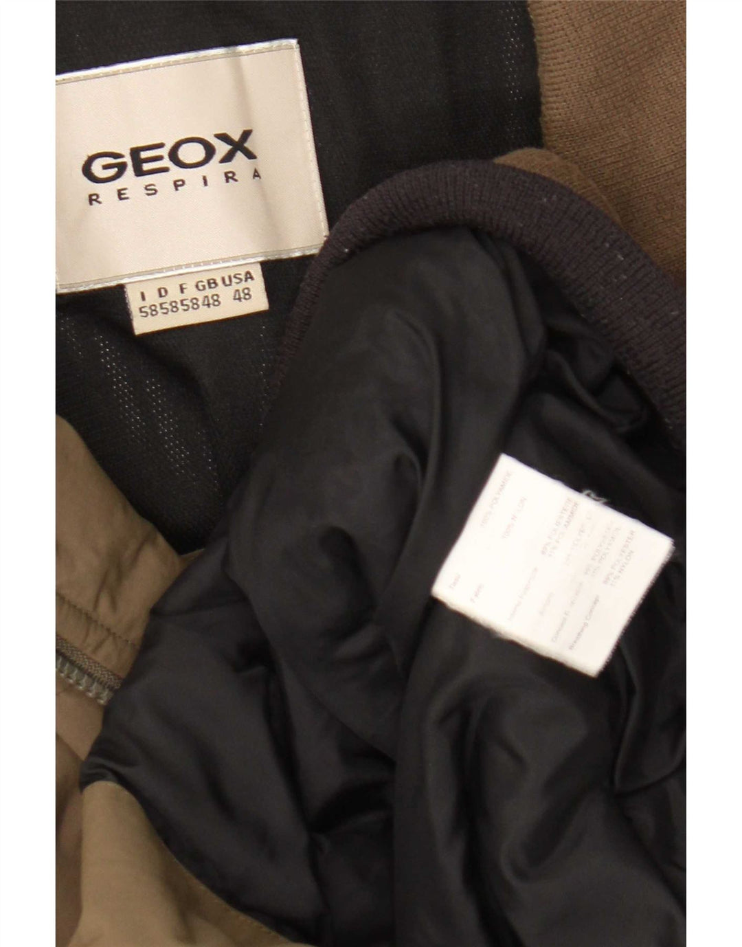 Męska kurtka bomberka Geox Respira UK 48 4XL Brązowy nylon