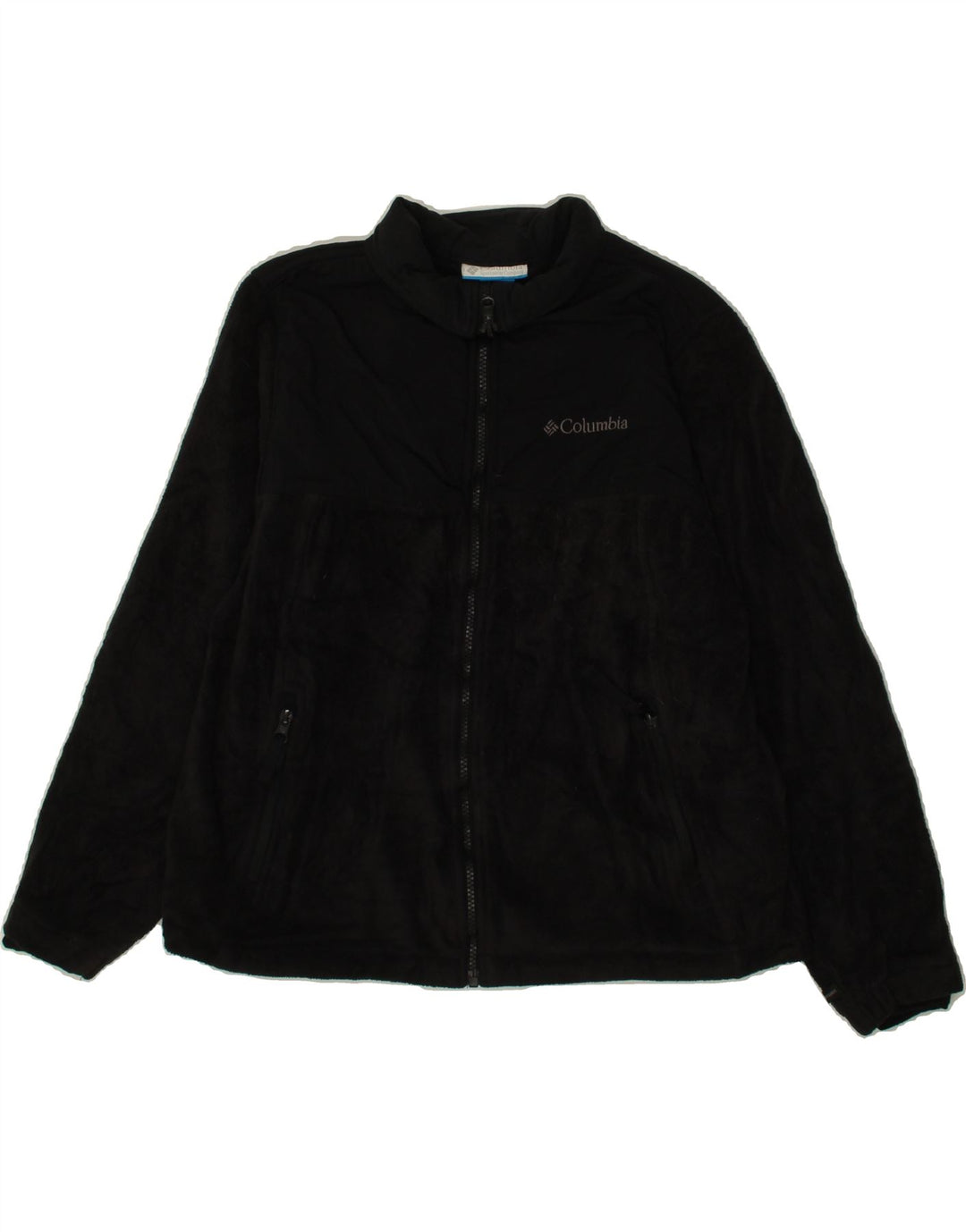 COLUMBIA Womens Fleece Jacket UK 14 Medium Black Polyester Vintage Columbia and Second-Hand Columbia from Messina Hembry 