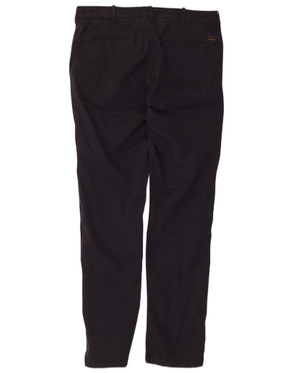 Wrangler Męskie spodnie typu slim chino W32 L32 granatowe bawełniane