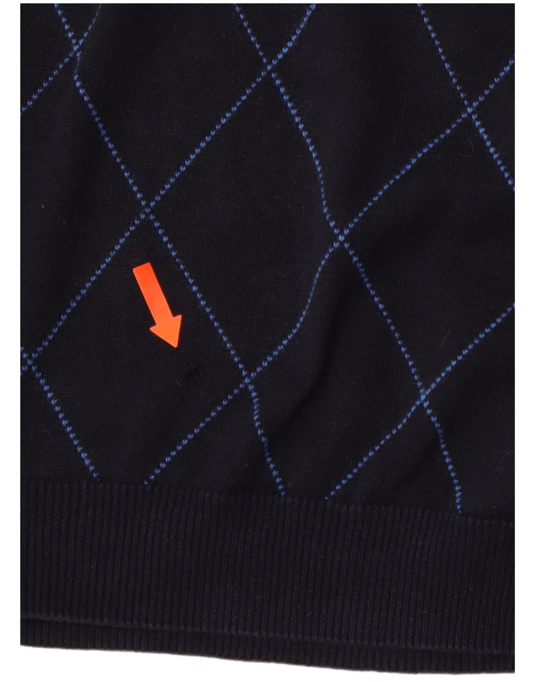 Męski podkoszulek CHAPS z kamizelką XL, granatowy, wykonany z tkaniny argyle/diamentowej bawełny