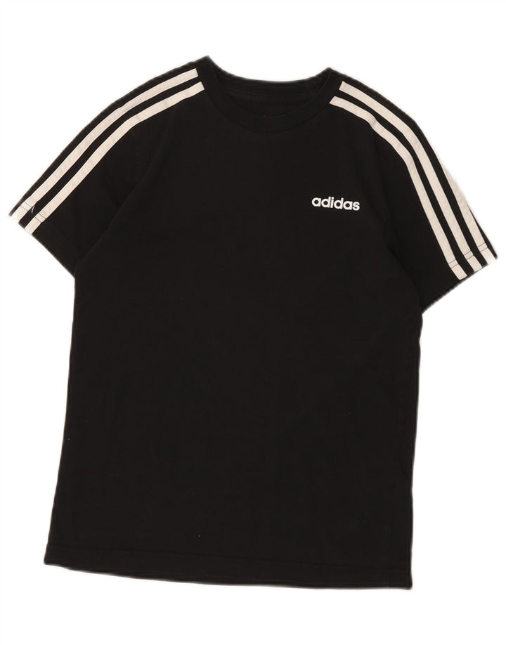 Adidas Chłopięcy T-Shirt Top 11-12 Lat Czarna Bawełna