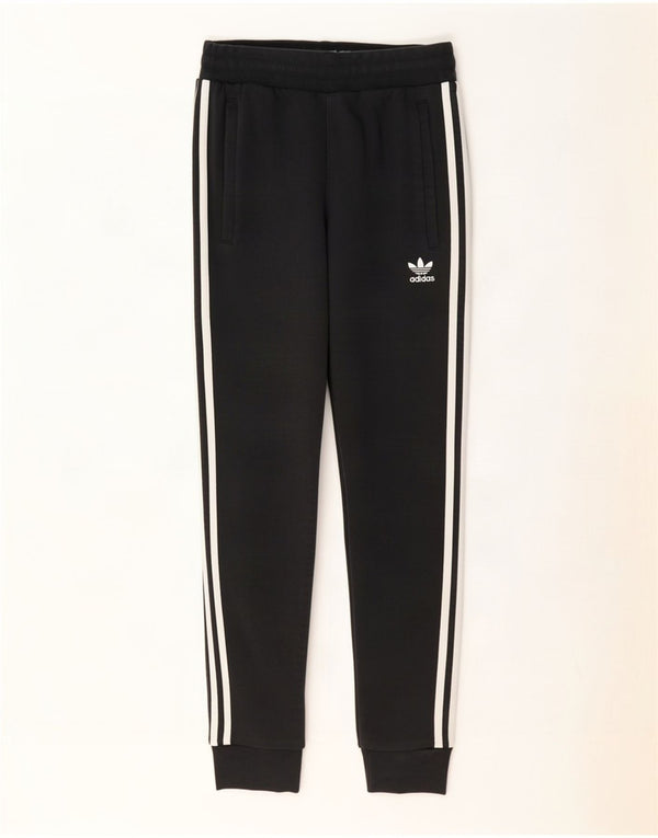 Damskie spodnie dresowe Adidas Joggers UK 4 XS Czarna bawełna