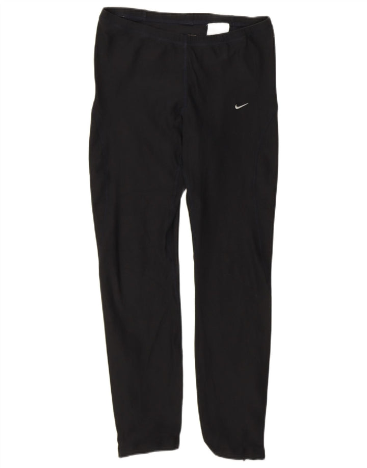 Damskie legginsy Nike UK 10/12, średnie, czarne, poliestrowe, sportowe