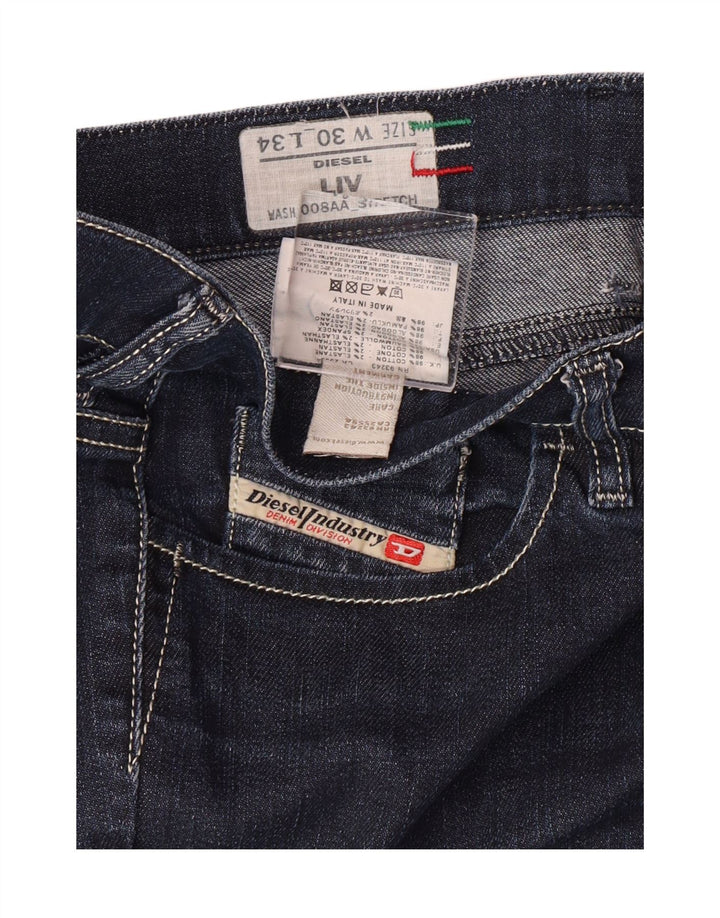 DIESEL Damskie Liv Slim Jeansy W30 L30 Granatowe Bawełniane