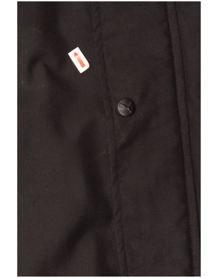 Męski ocieplany płaszcz Puma UK 40, duży, czarny poliester