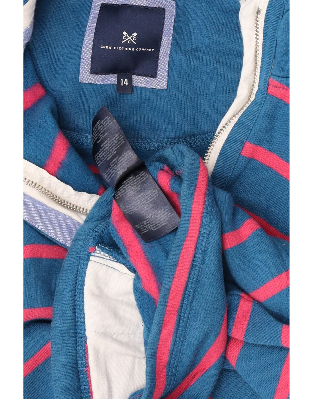 Damska bluza oversize Crew Clothing Jumper UK 14, duże niebieskie paski