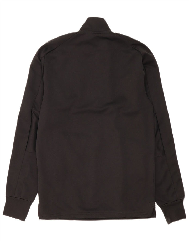 ADIDAS Męski dres Climalite z zamkiem błyskawicznym pod szyją, top XS, czarny poliester