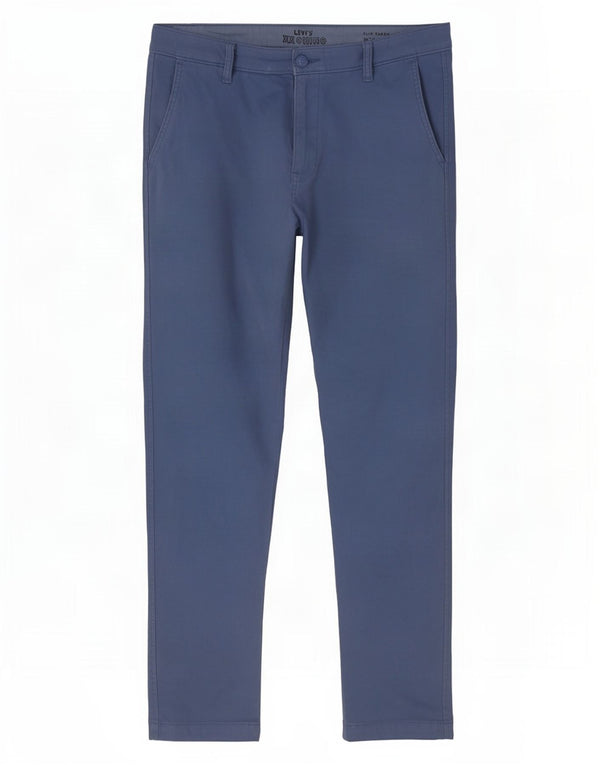 Męskie wąskie zwężane spodnie Chino Levi's W33 L32 Niebieska bawełna