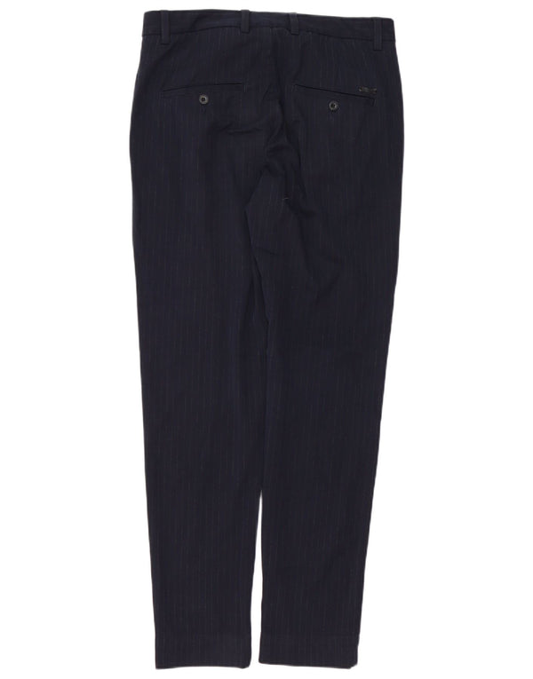 Męskie spodnie garniturowe Jack & Jones Marco W31 L32 Granatowe w prążki