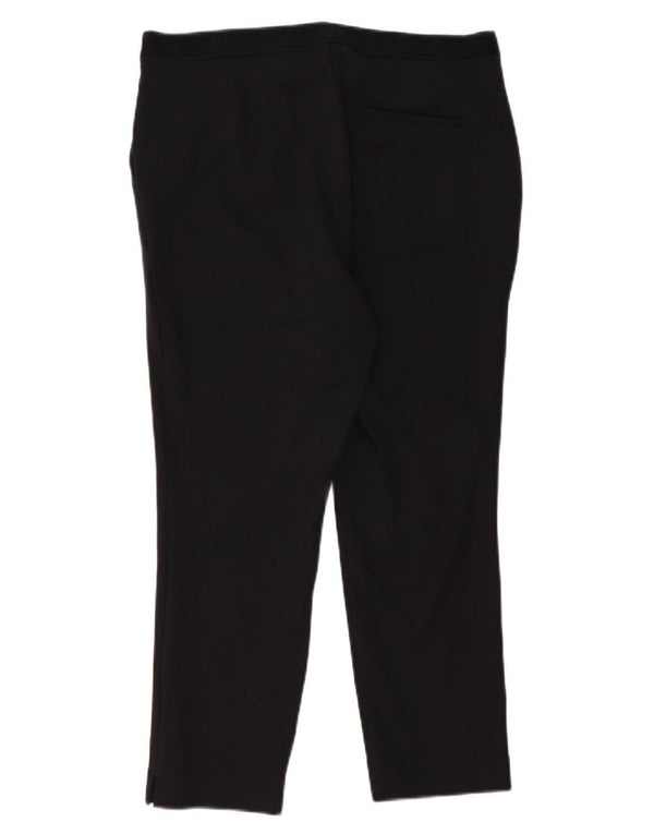 Marks & Spencer Damskie spodnie garniturowe o kroju slim UK 16, duże, W34 L25, czarne