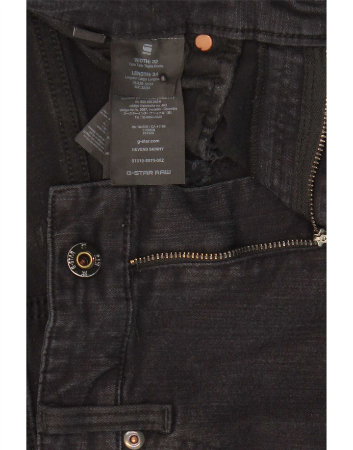Męskie jeansy Skinny G-Star Revend W32 L34 Szare