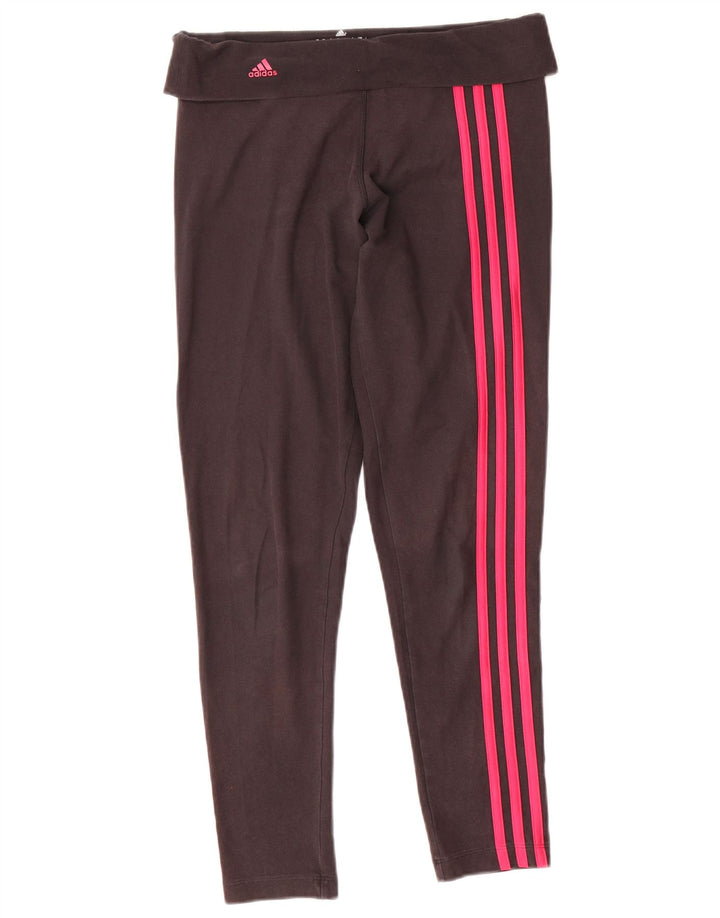 Damskie legginsy Adidas Climalite UK 12/14 Średni czarny poliester