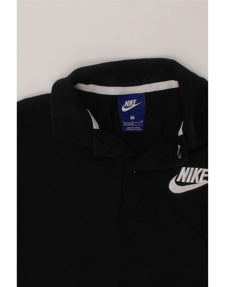 NIKE Boys Polo Shirt 8-9 Years Small Black Cotton Vintage Nike and Second-Hand Nike from Messina Hembry 