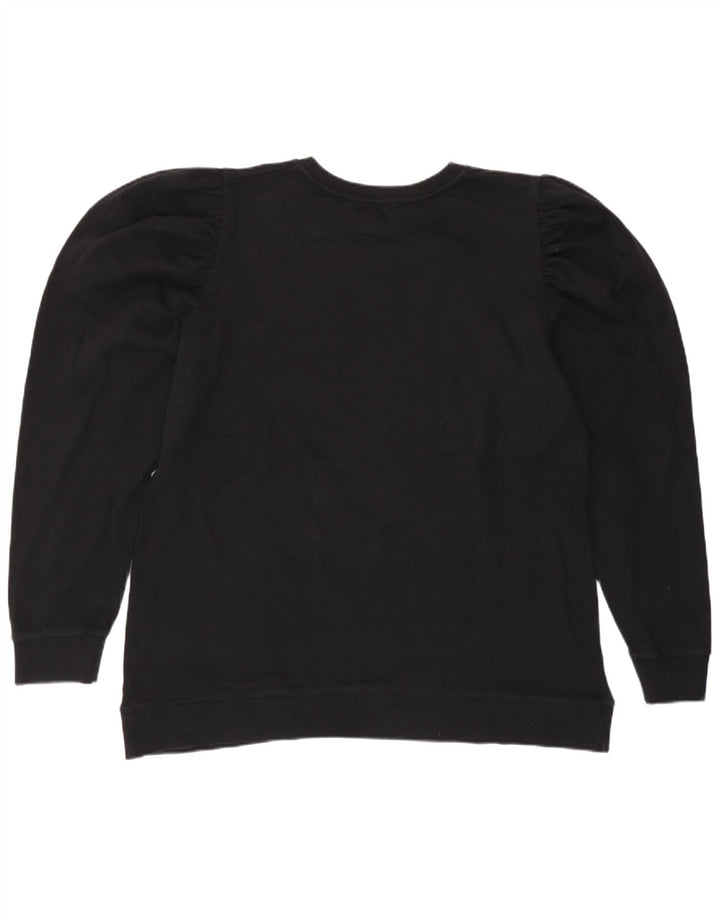 Sweter damski Zara UK 16, duży, czarny