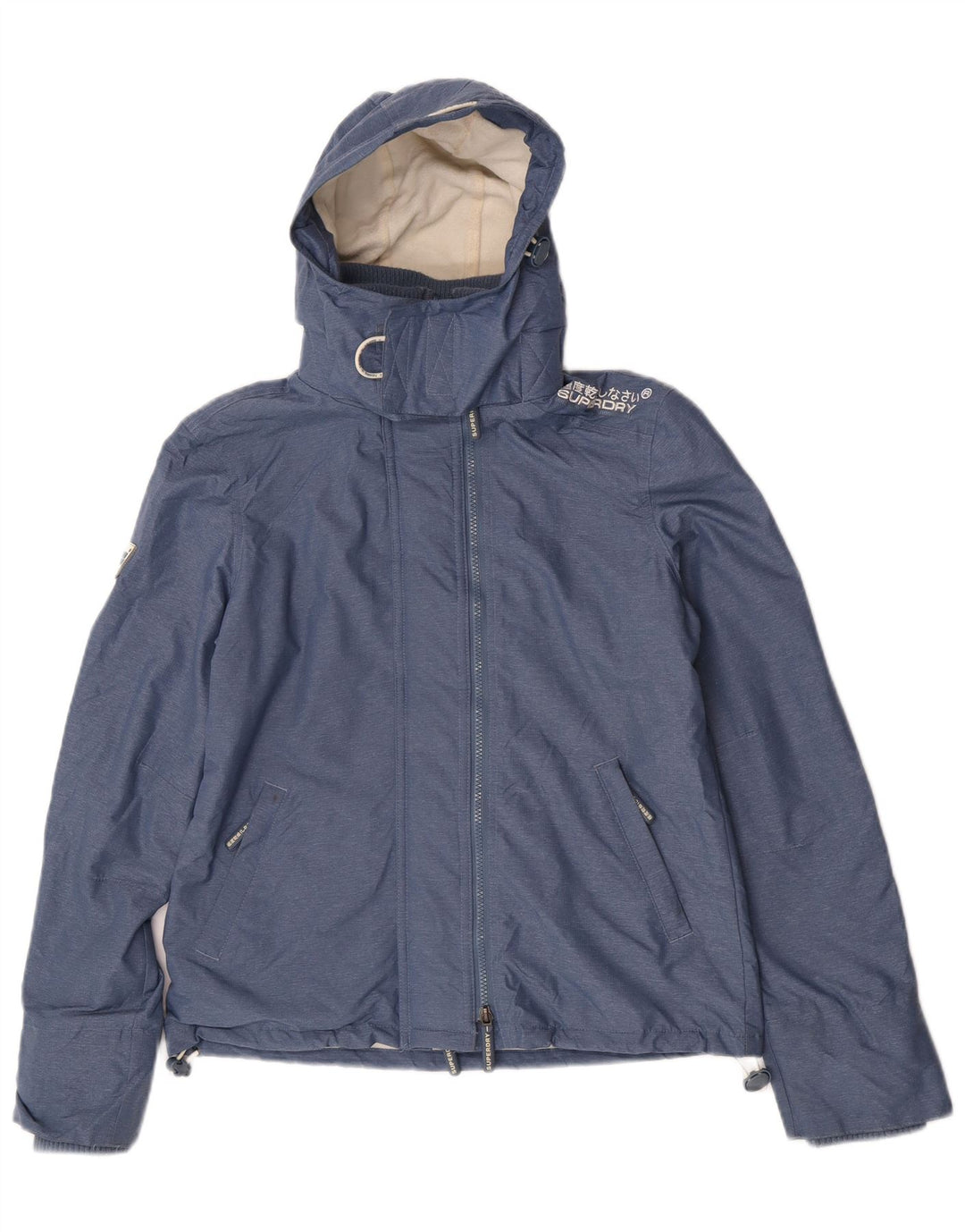 Damska kurtka wiatrówka Superdry Graphic UK 14 Medium Blue