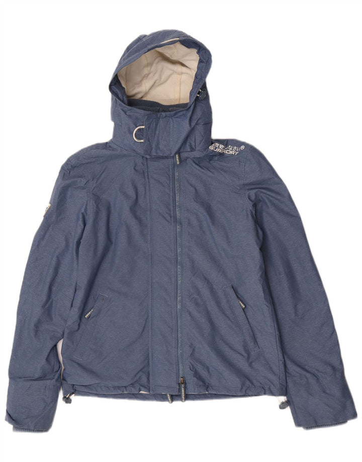 Damska kurtka wiatrówka Superdry Graphic UK 14 Medium Blue