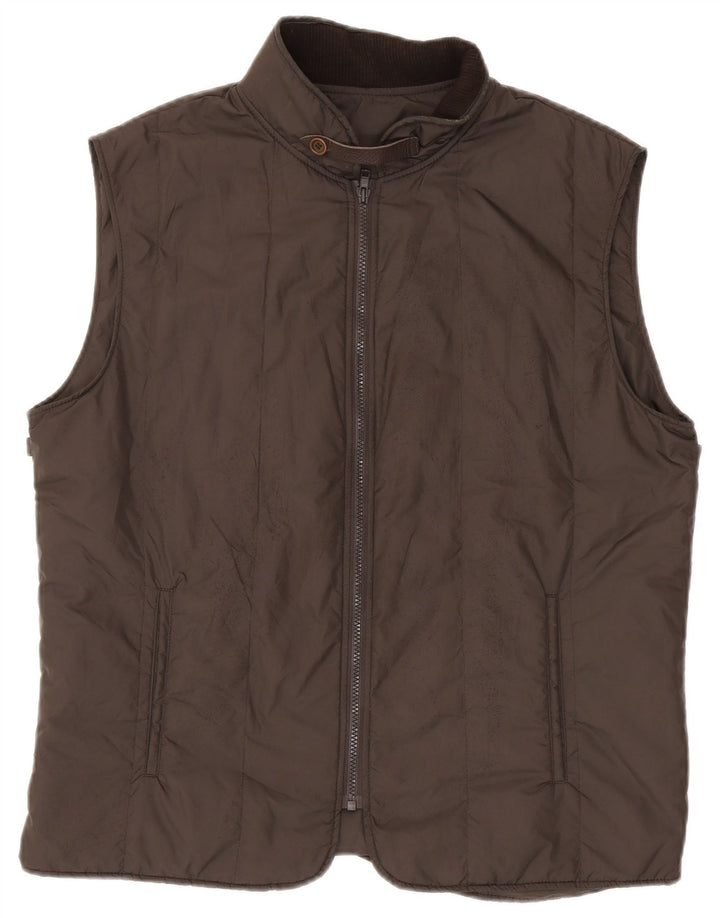 Męska wyściełana kamizelka Massimo Dutti EU 52, duża, szary poliester