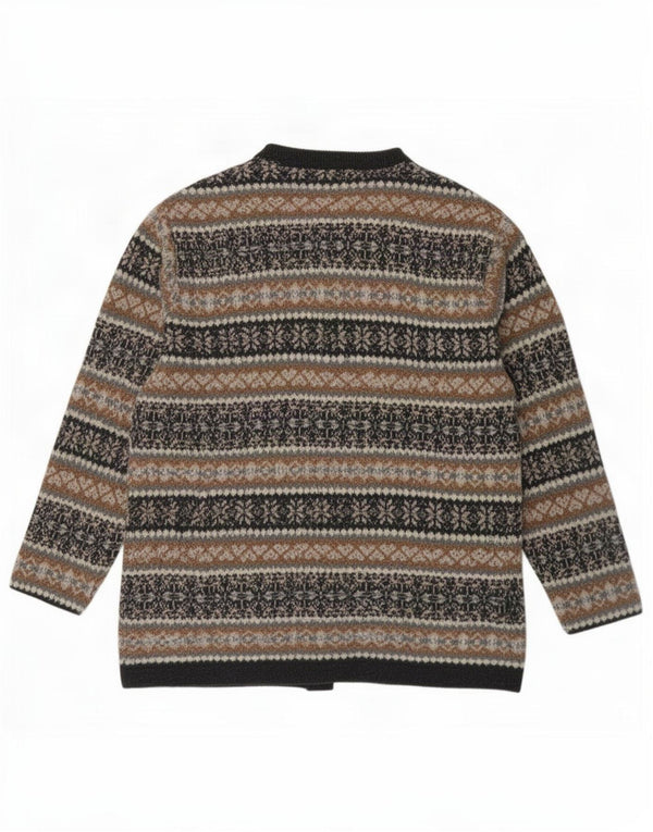 Country Collection Womens Cardigan Sweater UK 14 Medium Multicoloured