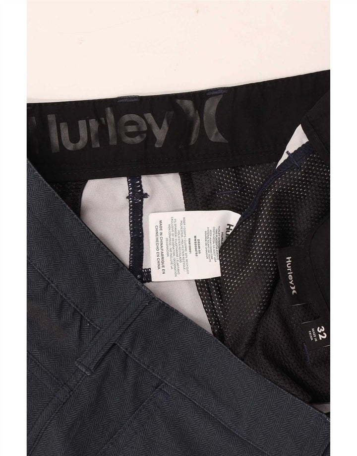 Męskie spodenki Chino Hurley W32 Średni granatowy poliester