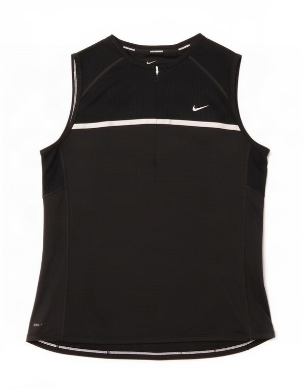 Damska kamizelka Nike Dri Fit Top UK 16, duża, czarna