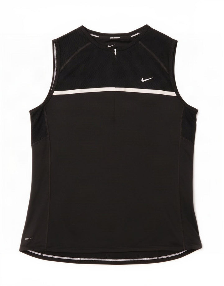 Damska kamizelka Nike Dri Fit Top UK 16, duża, czarna